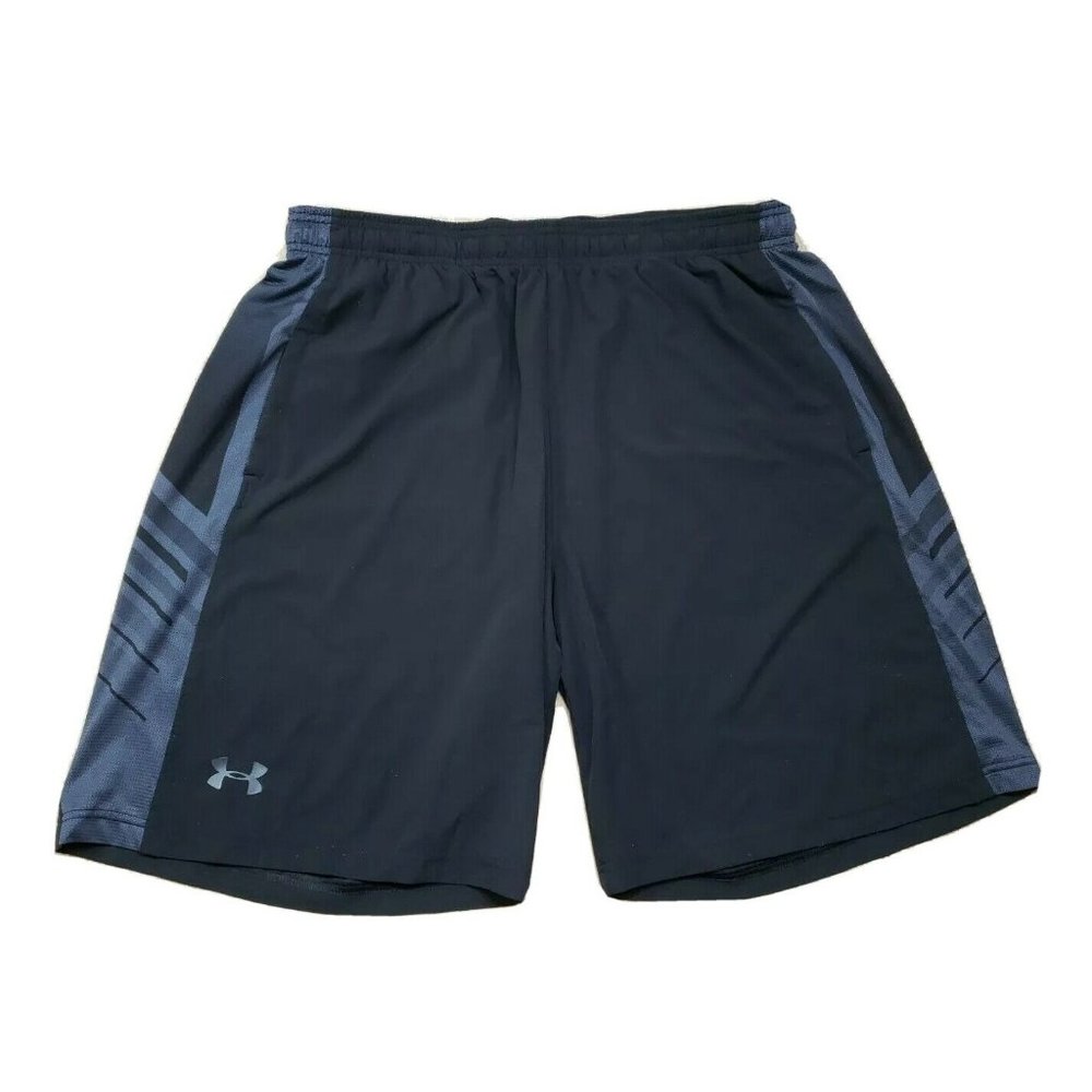 Under Armour UA Tech Mesh Shorts Black Loose Pockets Men's XL Gym Basketball